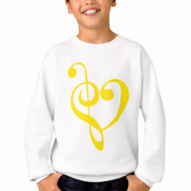 Coração de Música Amarelo