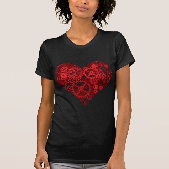 T-shirt Coração de Ursos Vermelhos (Frente)