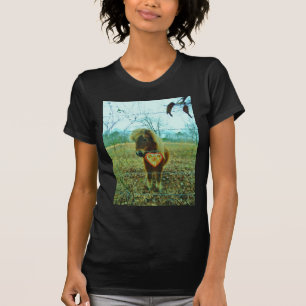 T-shirt Coração diminuto dos namorados do cavalo de Brow