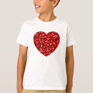T-shirt Coração do brilho