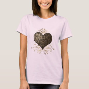 T-shirt Coração do ouro