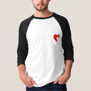 T-shirt Coração do SNORT - buldogue