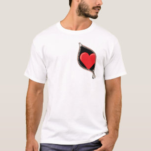 T-shirt Coração do Zipper