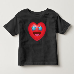 T-shirt Coração estrelado Emoji dos olhos