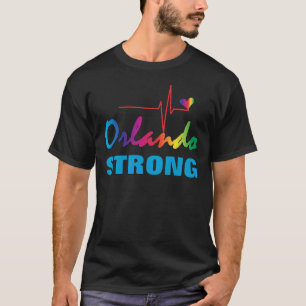 T-shirt Coração forte LGBT do pulso do arco-íris de
