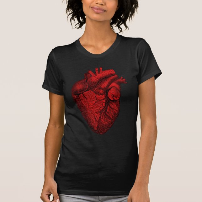 T-shirt Coração humano anatômico (Frente)