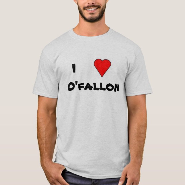 T-shirt coração,    IO'fallon (Frente)