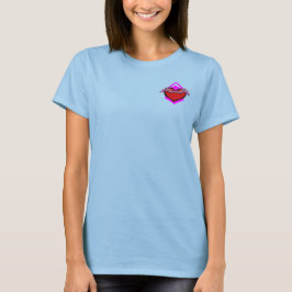 T-shirt Coração Livre Bloqueado Geométrico