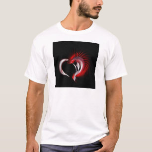 T-shirt Coração Metálico