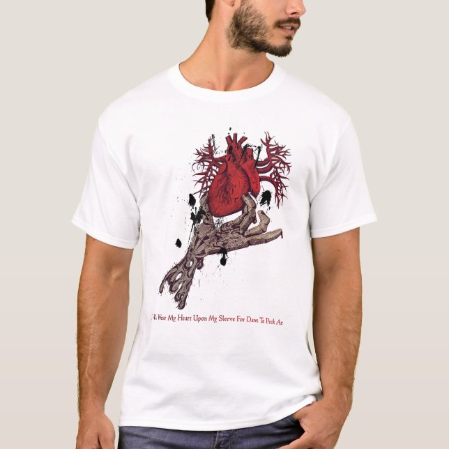 T-shirt Coração na Capa (Frente)
