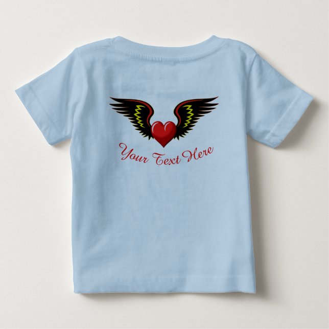 T-shirt Coração ondulado (Verso)