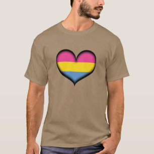 T-shirt Coração Pansexual