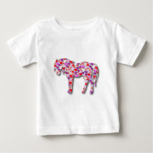 T-shirt Coração Rosa - Camisa-T