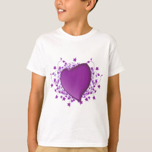 T-shirt Coração Roxo