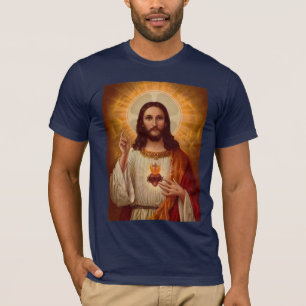 T-shirt Coração sagrado de Jesus