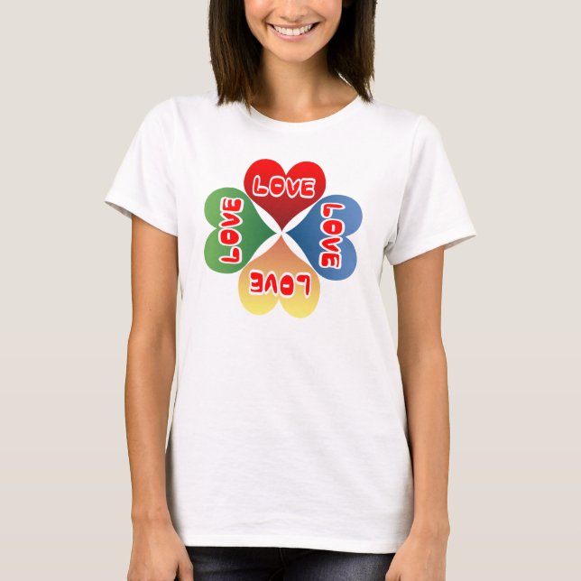 T-shirt Corações de Amor (Frente)