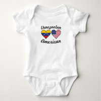 Corações venezuelanos da bandeira americana