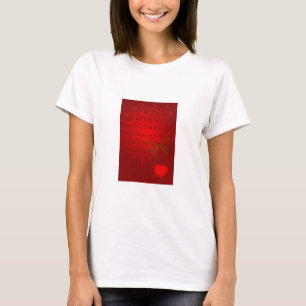 T-shirt Corações Vermelhos namorados