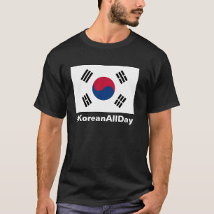 T-shirt coreano do orgulho do #KOREANALLDAY