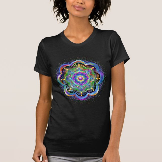 T-shirt Cores do Universo Mandala (Frente)