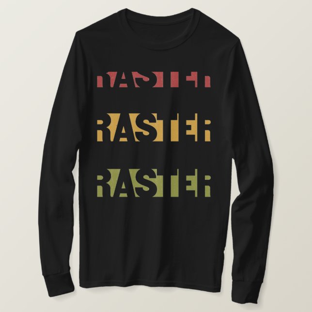 T-shirt Cores rasta de rasta de rasta (Frente do Design)