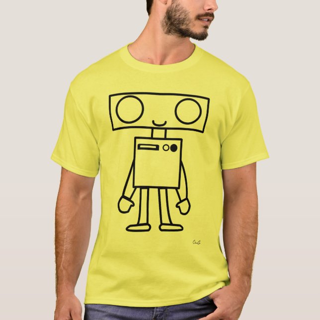 T-shirt Cores - robô de Lil (Frente)
