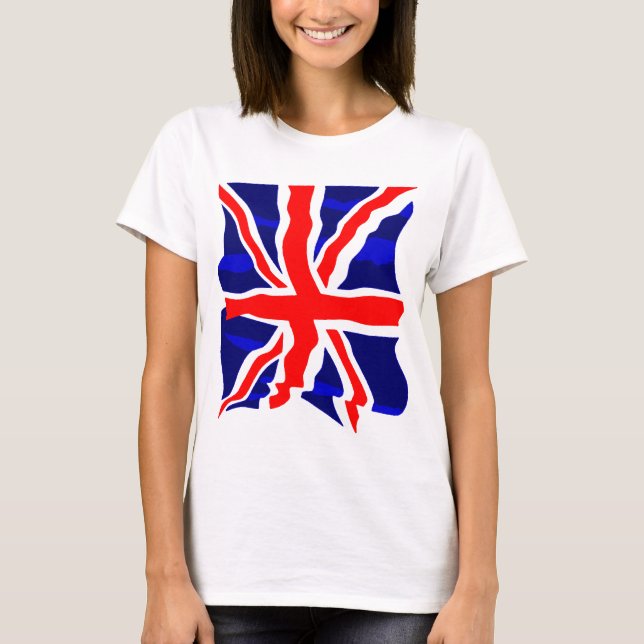 T-shirt Corey Tiger 80s Retro UK Flag (Frente)