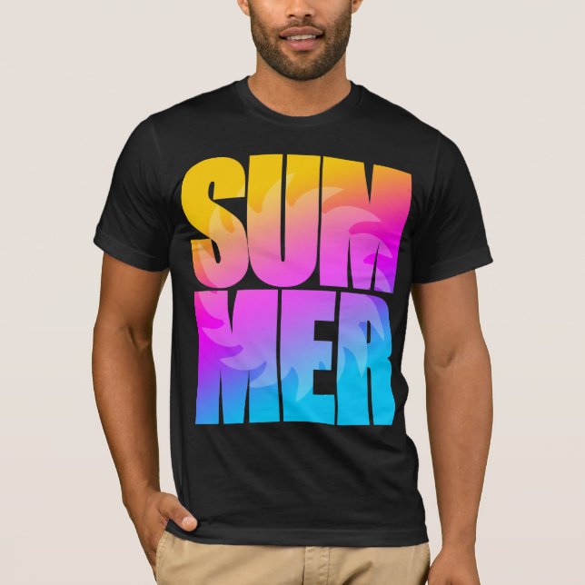 T-shirt Corey Tiger 80s Summer Sun (Frente)
