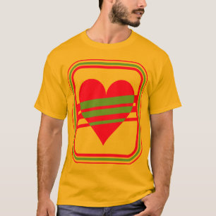 T-shirt Corey Tiger 80s Vintage Coração & Listras