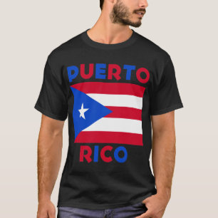 T-shirt Corey Tiger Anos 80 Vintage Bandeira de Porto Rico