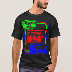 T-shirt Corey Tiger Rádio Retro Boombox 80s