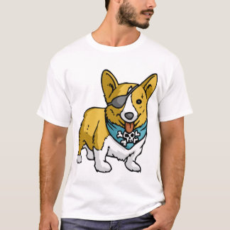 T-shirt Corgi do pirata