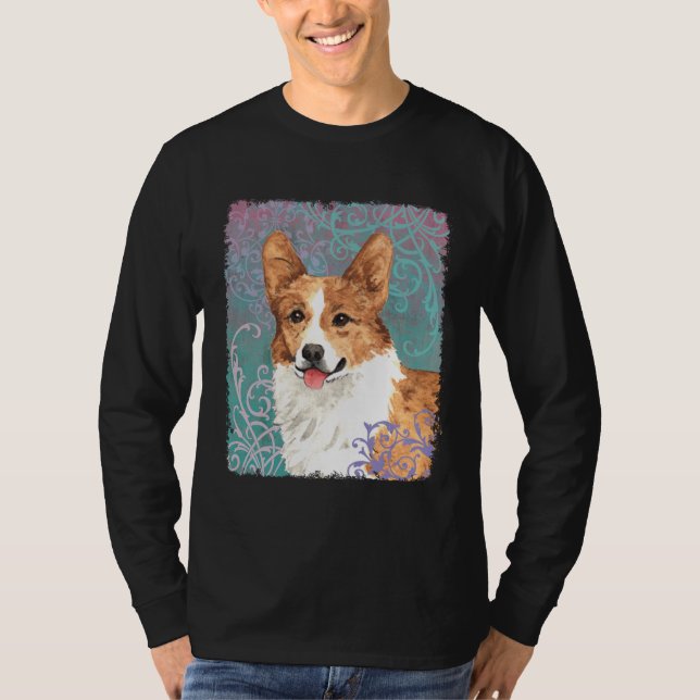 T-shirt Corgi elegante de Galês do Pembroke (Frente)