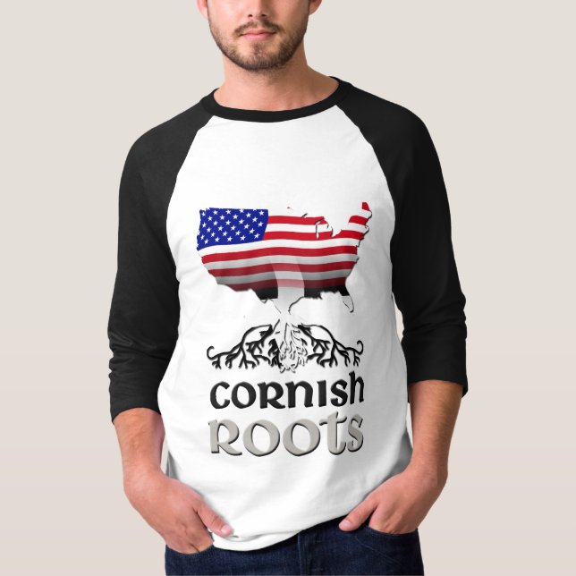 T-shirt Cornish American Flag (Frente)