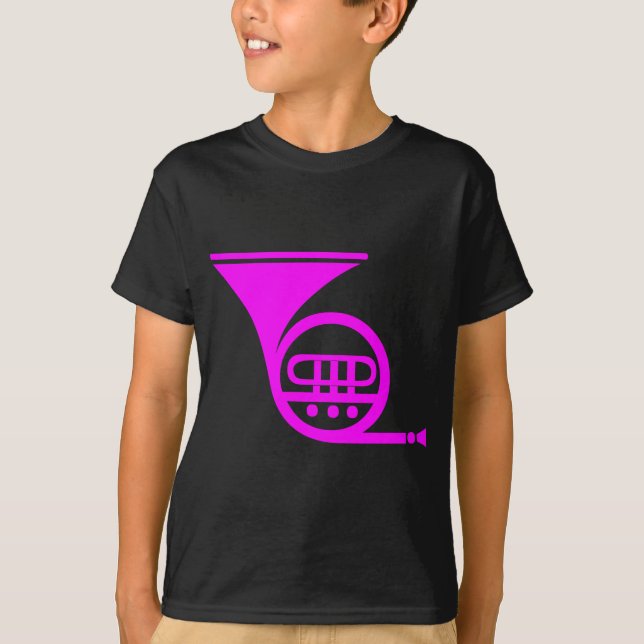 T-shirt Corno de França - Magenta (Frente)