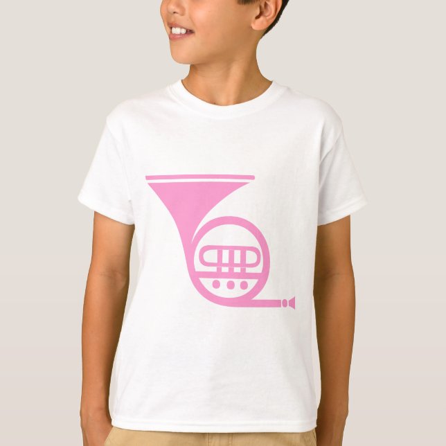 T-shirt Corno de França - Rosa (Frente)