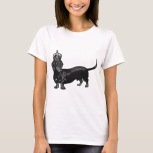 T-shirt Coroa considerável do Dachshund do cão real