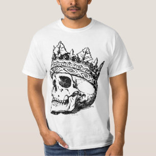 T-shirt Coroa e Caveira