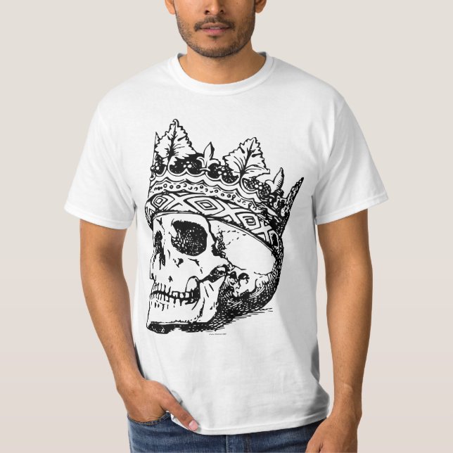 T-shirt Coroa e Caveira (Frente)