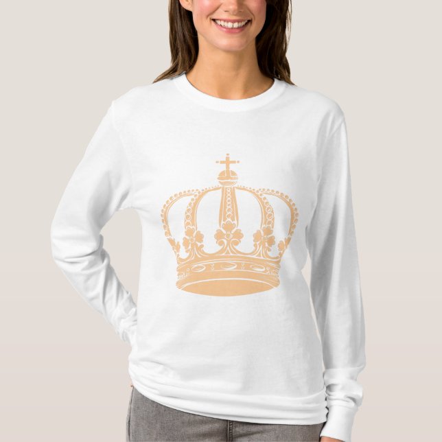 T-shirt Coroa Real 02 - Areia (Frente)