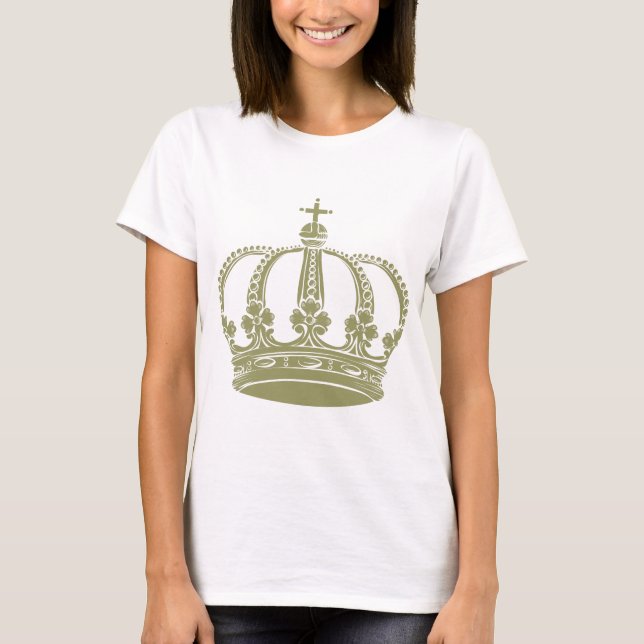 T-shirt Coroa Real 02 - Khaki (Frente)