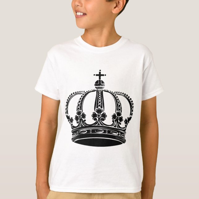 T-shirt Coroa Real 02 - Preto (Frente)