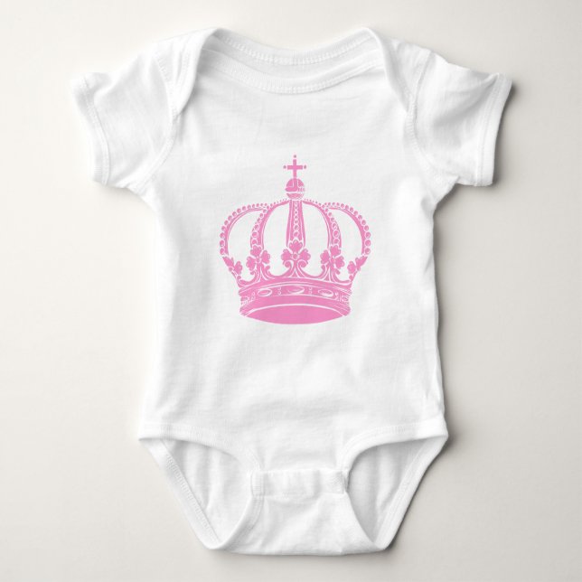 T-shirt Coroa Real 02 - Rosa (Frente)