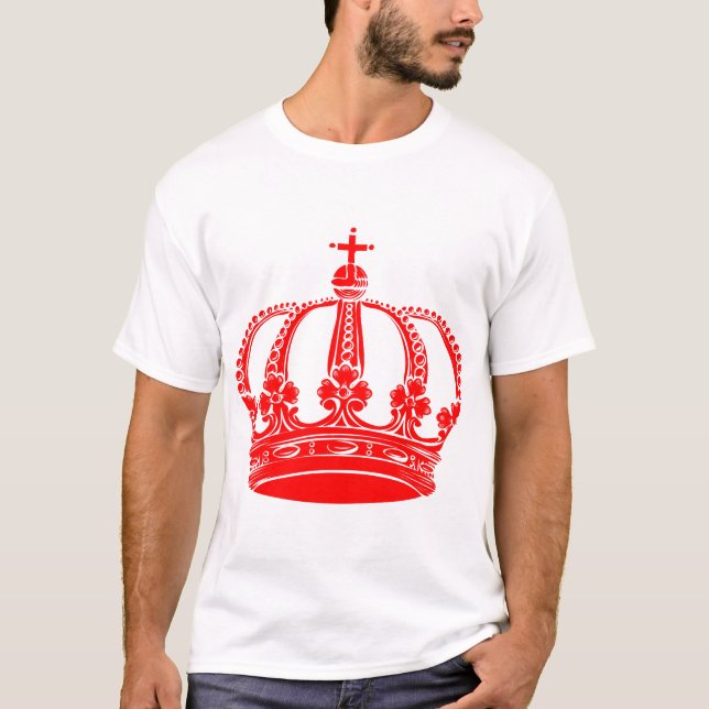 T-shirt Coroa Real 02 - Vermelho (Frente)