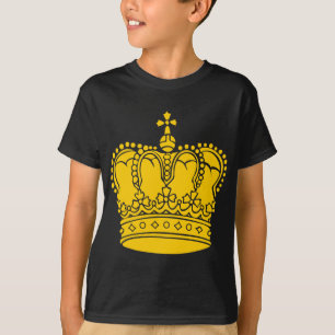 T-shirt Coroa real - âmbar