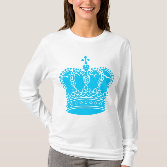 T-shirt Coroa Real - Céu (Frente)