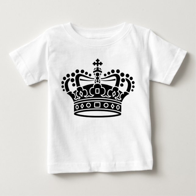 T-shirt Coroa Real - Preto (Frente)