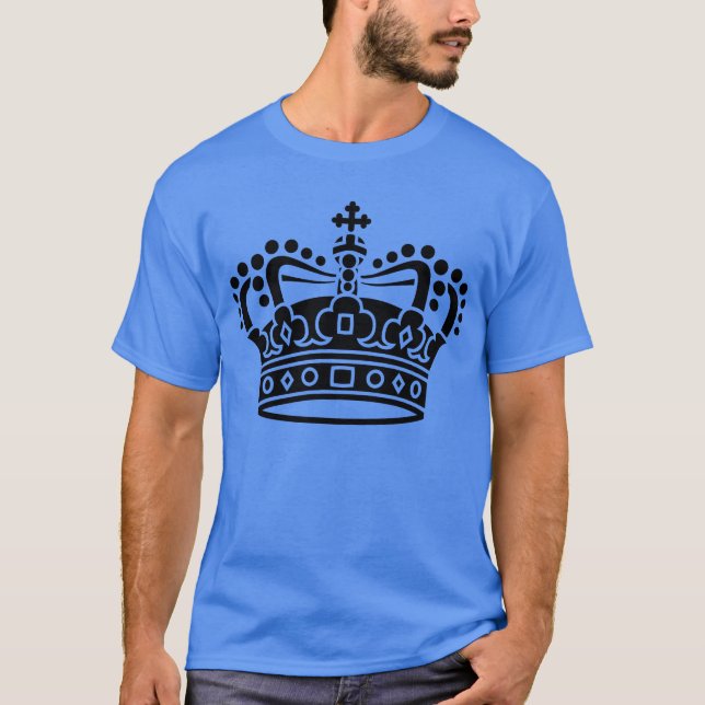 T-shirt Coroa Real - Preto (Frente)