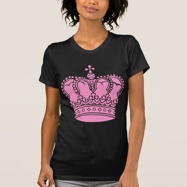 T-shirt Coroa Real - Rosa (Frente)