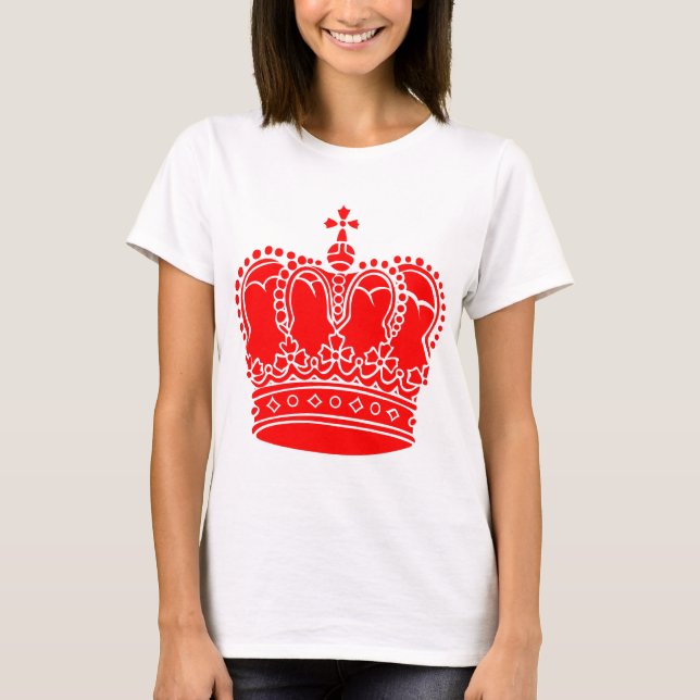 T-shirt Coroa Real - Vermelho (Frente)
